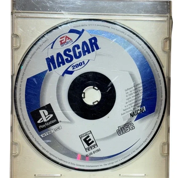 EA Sports NASCAR 2001 PlayStation 1 PS1 Disc Racing Game. TESTED WORKING