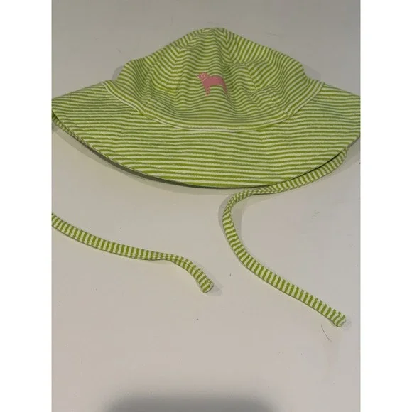 The Black Dog Hat Cap Strap‎ Back Kids 12m Sun Protection Striped Youth Toddler