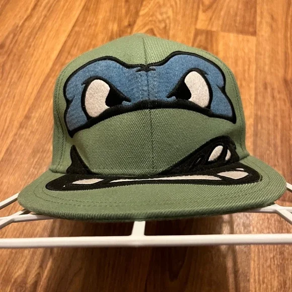 Teenage Mutant Ninja Turtles Leonardo Snapback‎ Hat Kids 7 3/8 Green TMNT Anime