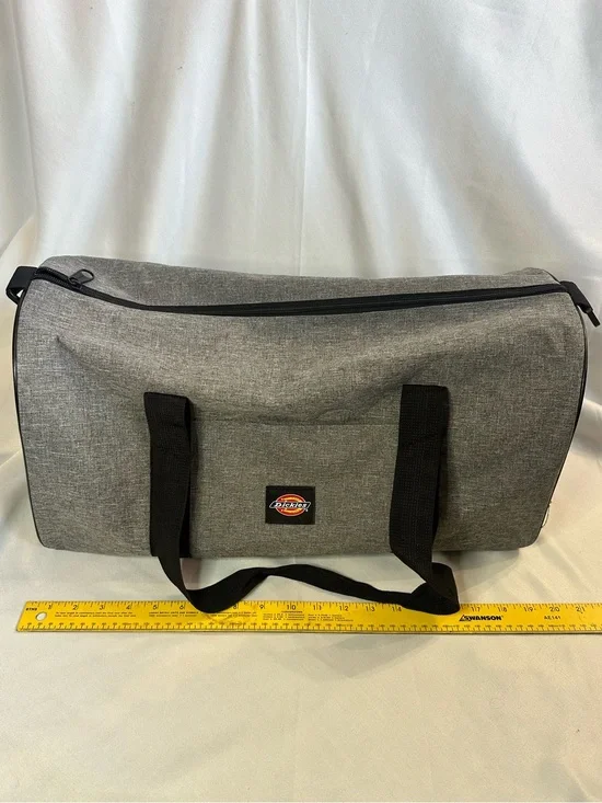 Dickies Gray Travel Duffel with Black Straps