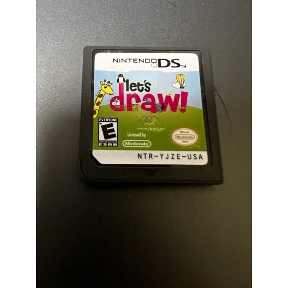 Nintendo DS Let's Draw! Majesco NTR-YJZE-USA Game Cartridge E‎ Rating