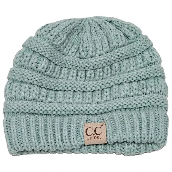 C.C Kids Beanie Cable‎ Knit Soft Stretch Cap Toque Hat