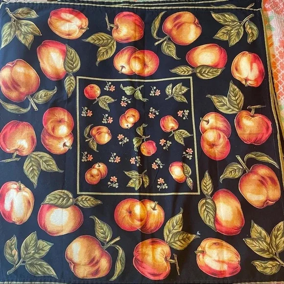8 new large napkins. 23 inch apples harvest