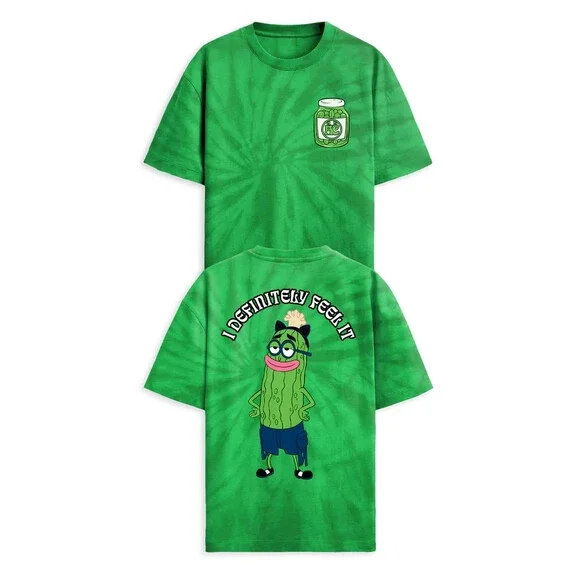 ALLEYCVT - KEVIN THE SEA PICKLE TIE DYE TEE Size Medium M Green Tie Dye