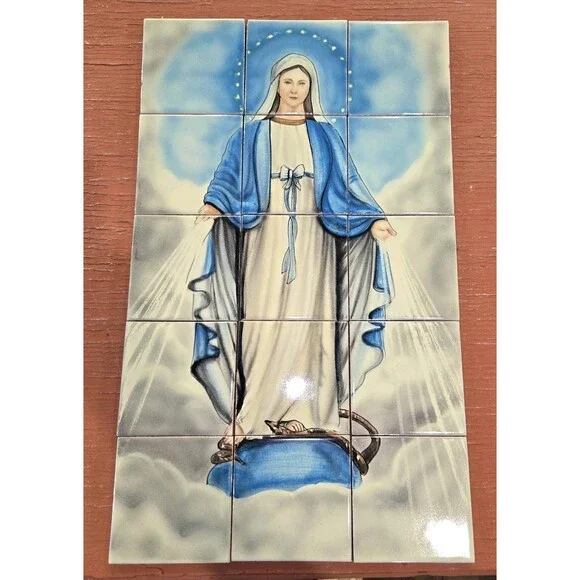 Tile Mural Mexican Talavera Wall Backsplash Mexican Art 21 X 13 Inches