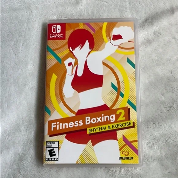 Nintendo Red and Orange Fitness Video Games