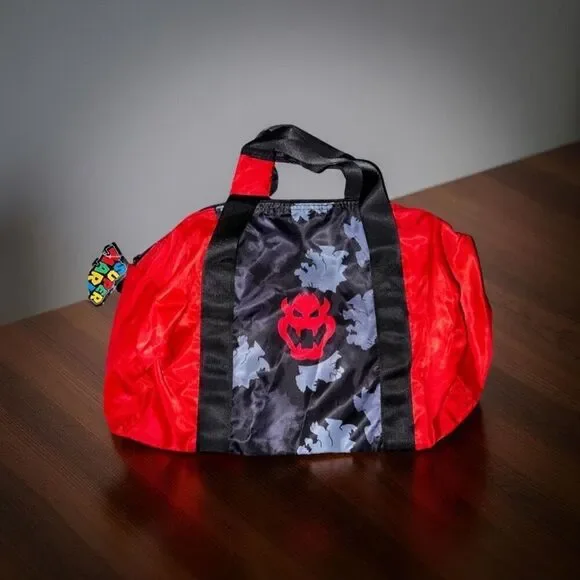 NWT Official Nintendo Bowser Duffell Bag HTF B11