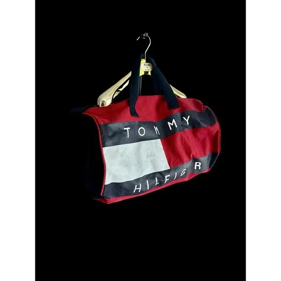 Vintage‎ 90's Tommy Hilfiger Big Flag Duffel Bag Rare Preppy USA