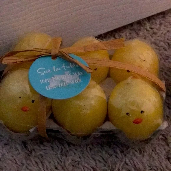Sur La Table egg candles and new gift bags for Easter. Perfect for spring