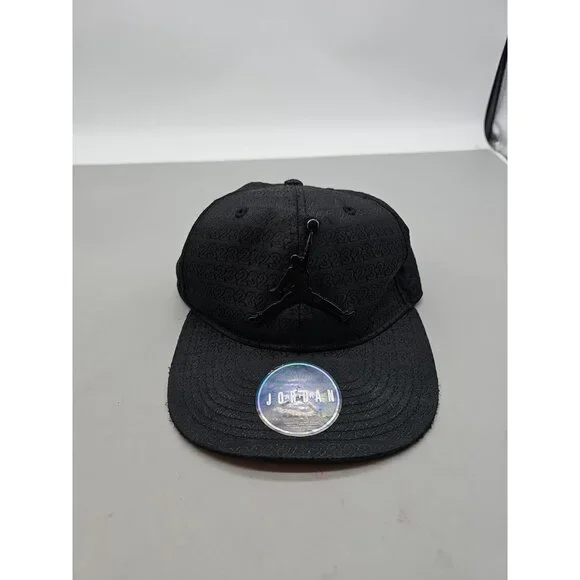 Youth Nike Air Jordan Jumpman‎ Snapback Cap Allover Print Black