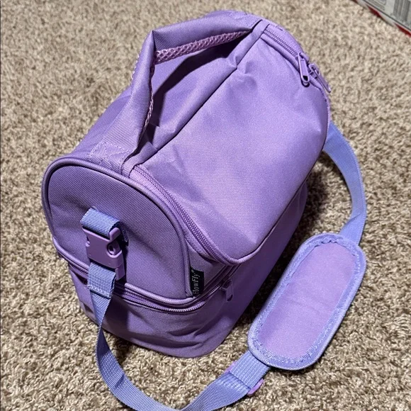 Purple FlowFly insulated lunch / travel bag or camera case - NWOT!