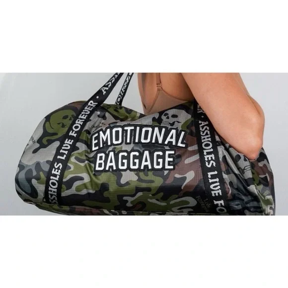 Emotional Baggage Camouflage Duffel Bag