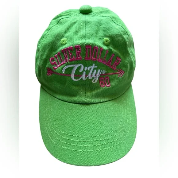 Silver Dollar City Embroidered Green Kids Baseball Cap - One Size Fits All