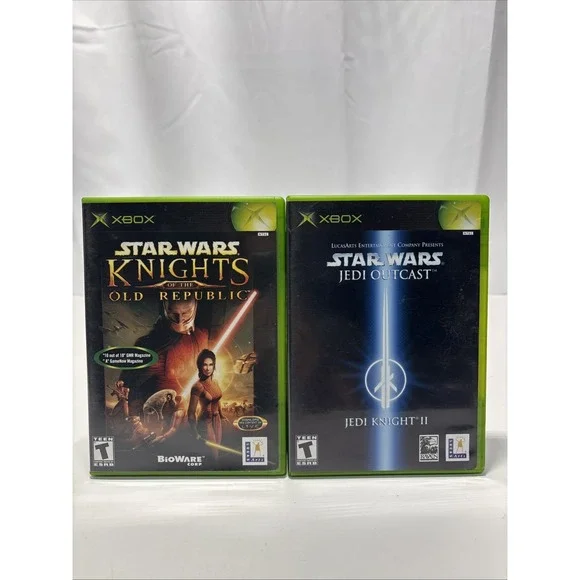 Xbox - Star Wars Jedi Knight 2 & Star Wars‎ Knights Oh The Republic Tested Works