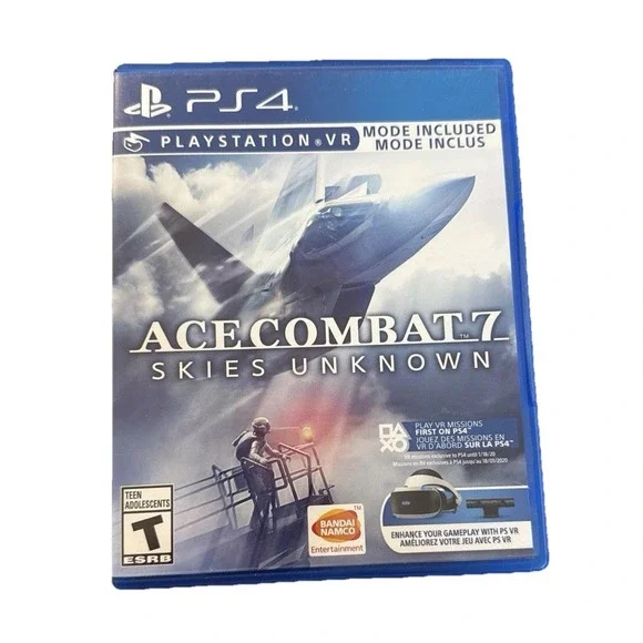 Ace‎ Combat 7 Skies Unknown VR PlayStation 4 PS4 Tested Working Video Game