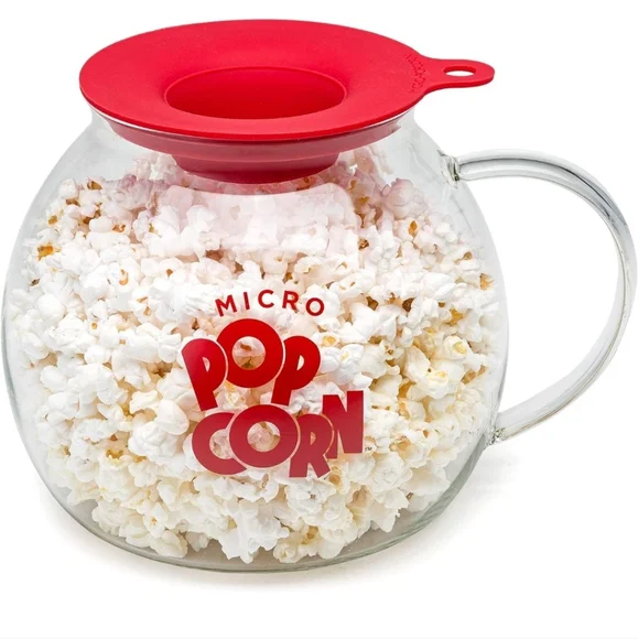 Glass Microwave Popcorn Popper 3 Quart