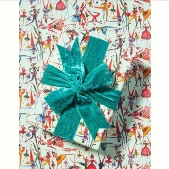 2 Rolls Anthropologie Pauline de Roussy de Sales Nutcracker Christmas Gift Wrap