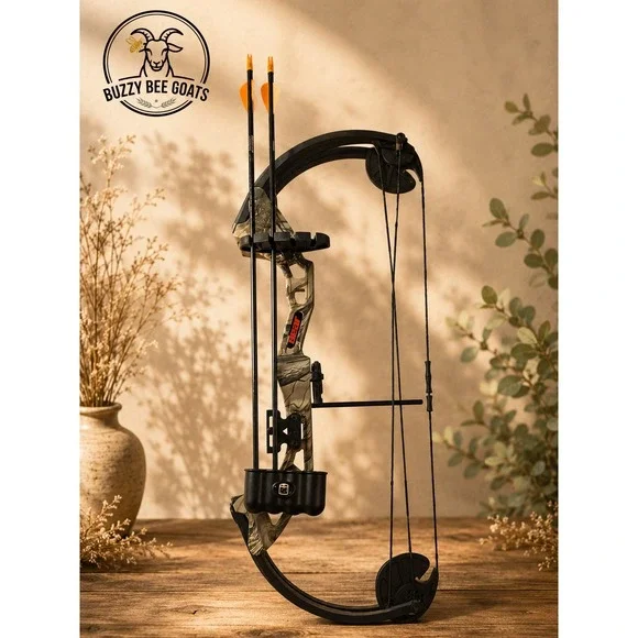 BEAR ARCHERY BRAVE COMPOUND BOW RH RIGHT HAND CAMO YOUTH HUNTING PACKAGE