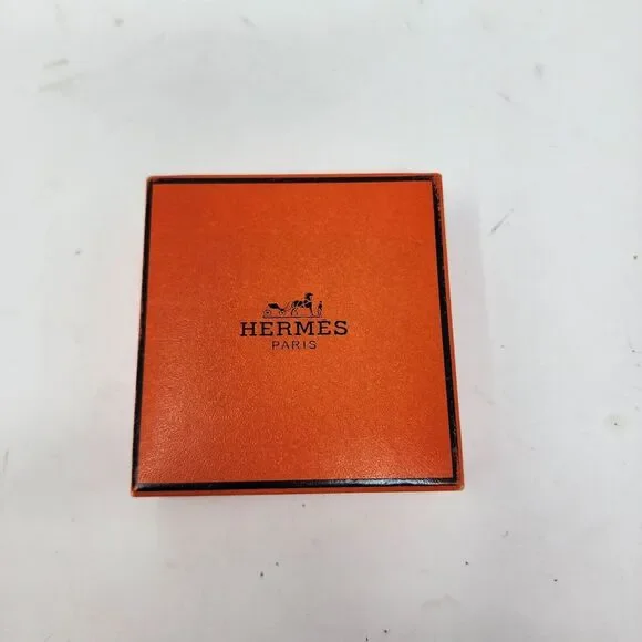 Authentic Hermes Small Velvet Empty‎ Gift Box 3.5 x 3.5 x 1