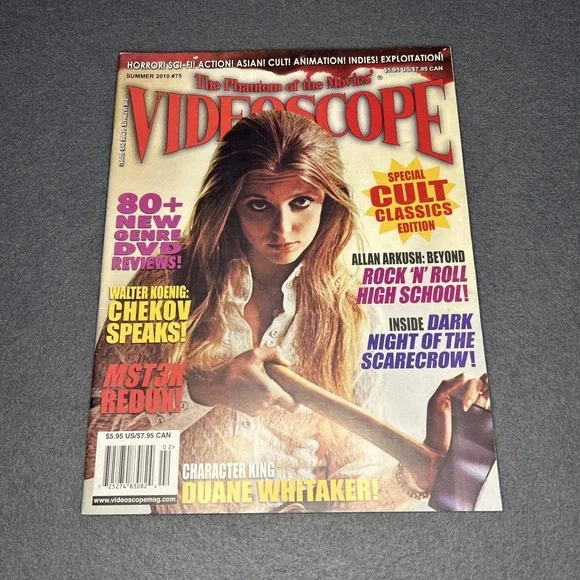 Videoscope #75 Very Good Horror Sci-Fi Magazine Collectible‎