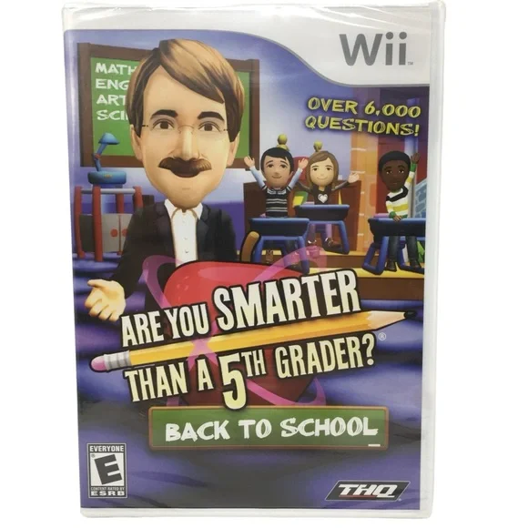 Are You Smarter Than a 5th Grader Back to School Nintendo Wii 2010 New Sealed