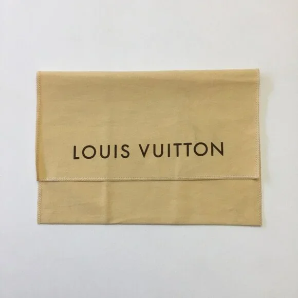 Louis Vuitton Dust Bag 9.5 x 6.5 in Long Wallet 100% Cotton Yellow Made in India