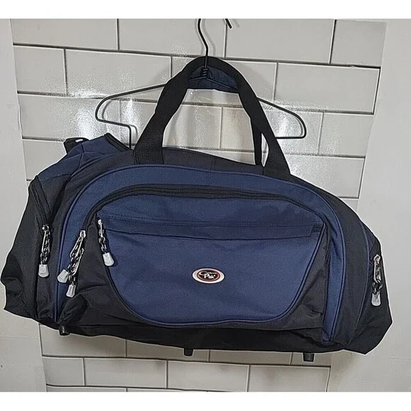 Cal Pak Blue Duffle Bag Travel Vacation Overnight Sports *Read