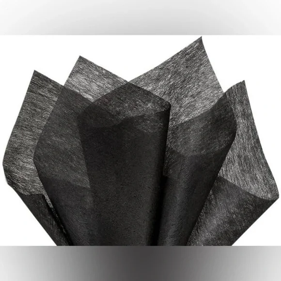 48 Piece Black Non-Woven Gift and Floral Tissue 20x26