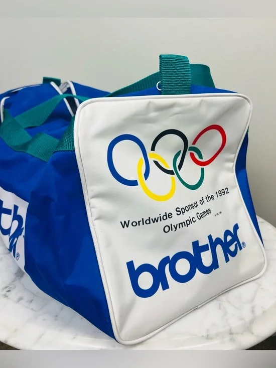 Vintage 1992 Olympic Brother Duffle Bag – Bright Blue & Teal