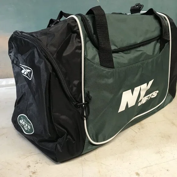 NWT Reebok NewYork Jets NFL Solid Big Duffle Bag Gym Workout Travel Vacation