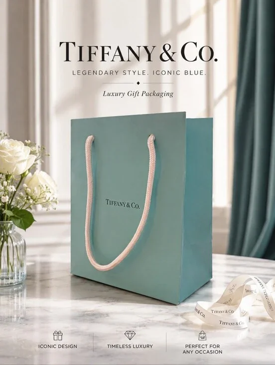Tiffany & Co Blue Gift Bag 6x5x3 NWOT Luxury Gift Packaging
