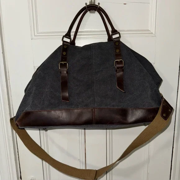 S-ZONE Canvas Carry On Travel Duffle Bag