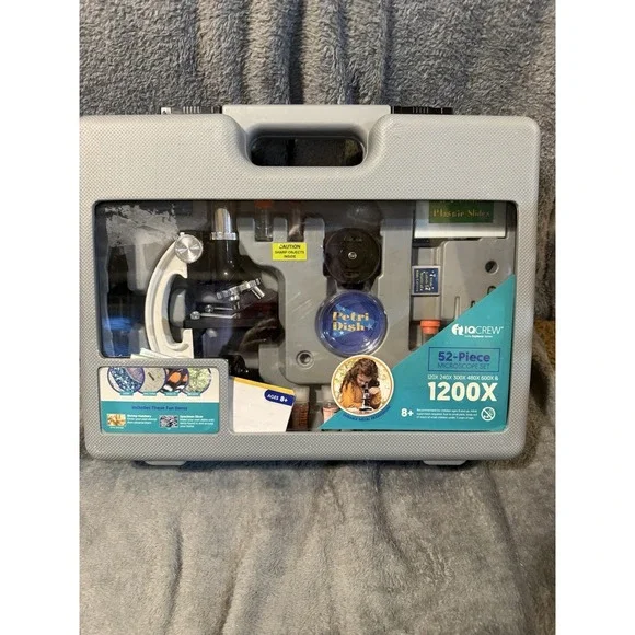 IQCREW Early Explorer Series 52 Pieces Microscope Set EUC‎