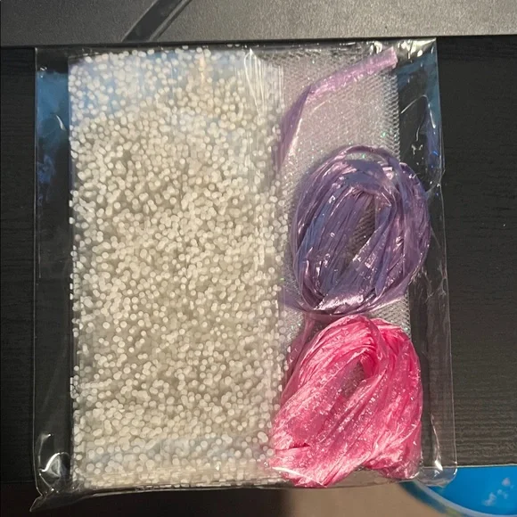 20ct Clear Plastic Bag with White Polka Dots