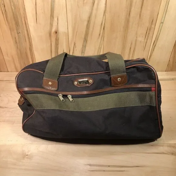 RICARDO OF BEVERLY HILLS TROUSDALE Carry-on Duffle Shoulder BAG Case Green