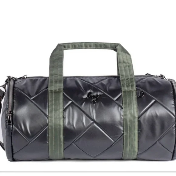 Lug Black and Green Quilted Duffel Bag
