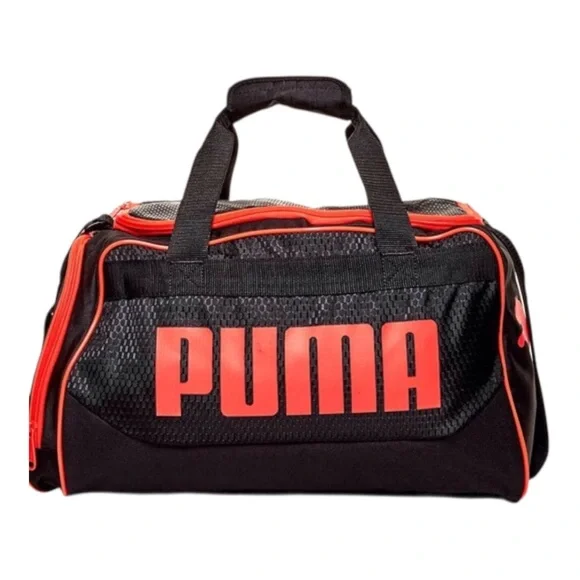 🔺PUMA Men's Black and Red Duffel Bag🔺
