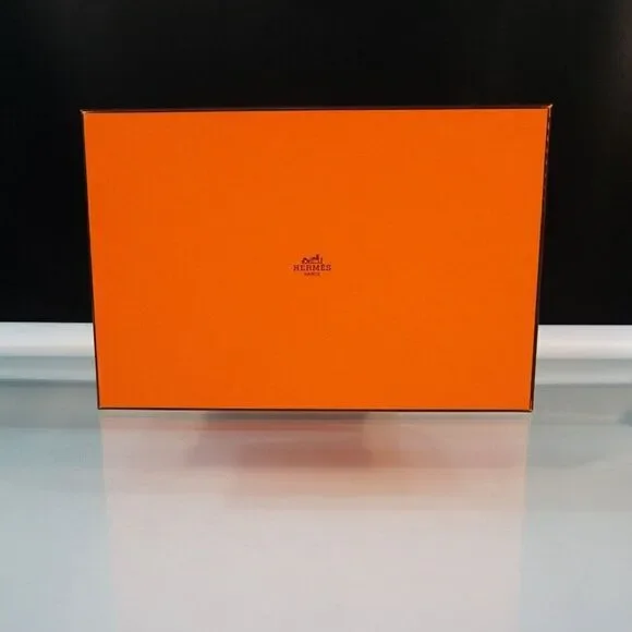 Hermes Paris Empty Authentic Shoe Box Gift Storage Orange 12 x 8 x 4.5 Inch
