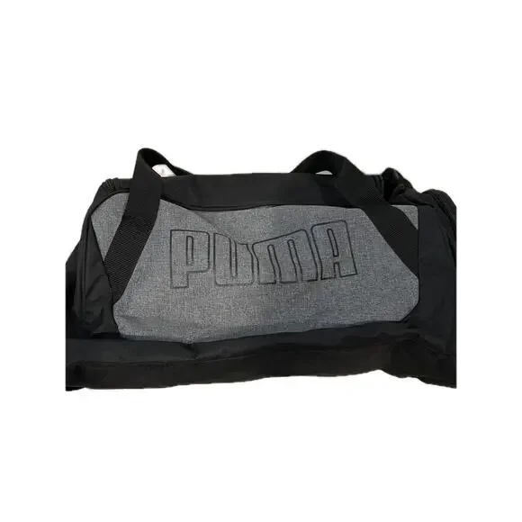 Puma Training Black Gray Duffel Bag 20