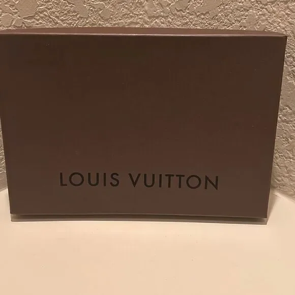 Louis Vuitton Rectangular Gift Box Brown Medium Lid Top Display Storage Luxury