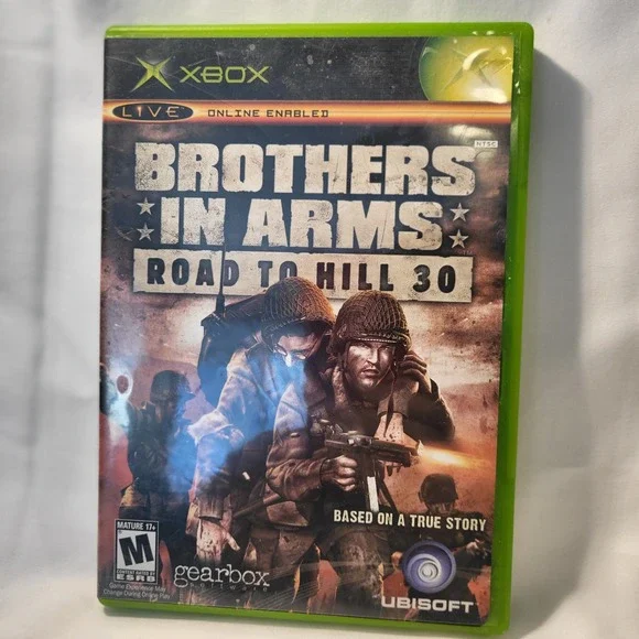 Xbox Brothers in Arms Road to‎ Hill 30 Video Game Disc Manual Case