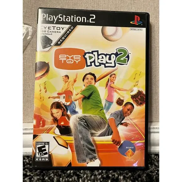 EyeToy Play 2 for PS2 with Camera & 12 Games Interactive Fun