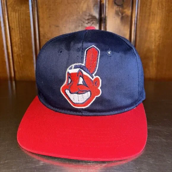 VTG Cleveland Indians Chief Wahoo New Era KMG‎ 90s Pro Model Youth Snapback Hat