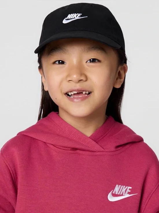 Nike Unisex-Child Club Unstructured Futura Wash Cap Black Toddler Size(1-3 Year)