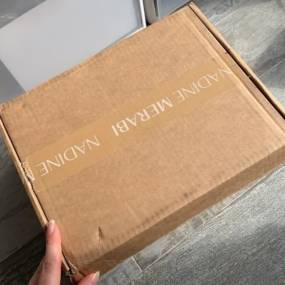 Nadine MERABI Logo Primted Packaging Cardboard Box