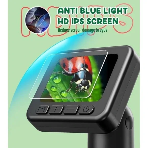 Digital Video Microscope 50X-1000X 2 Inch IPS Screen