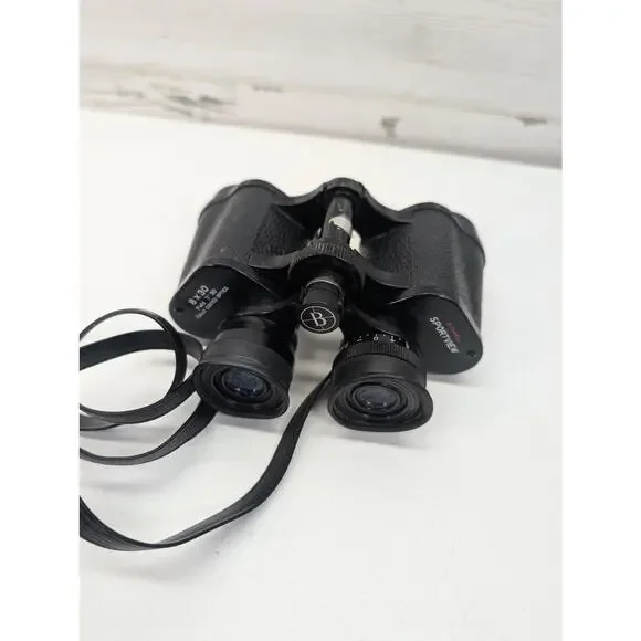 Vintage Bushnell Sportview 8x30 Binoculars Fully Coated Optics Strap