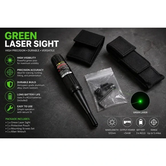 LaserLyte Universal Laser Boresighter Red Laser with Case and Adapters