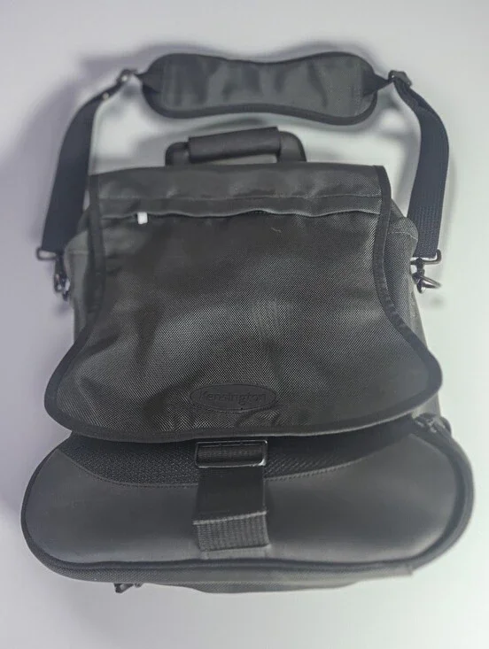 Kensington Black Laptop Office Tech Saddlebag Pro Backpack
