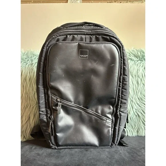 Acme Made Union Backpack for Travel with Computer‎ Padded Work College Black